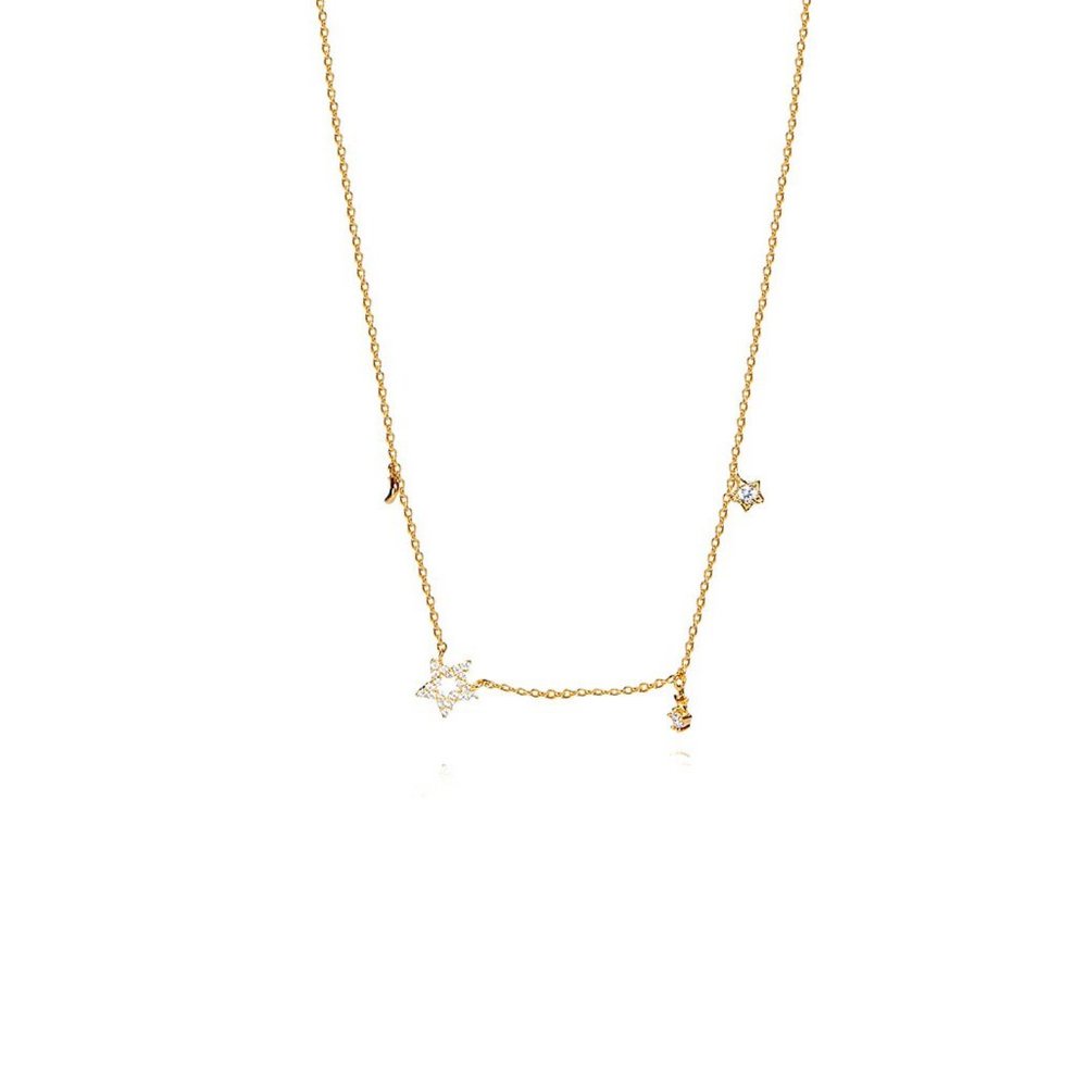 Moon and Stars Necklace